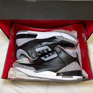 Nike Air Jordan 3 Retro OG Black Cement sneakers size 13 men